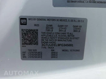 2023 GMC Sierra 1500 AT4X Crew Cab Short Bed 4SG - miniatura 5