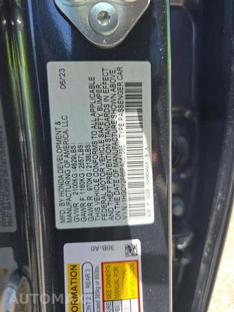2023 Honda Accord Hybrid EX-L - miniatura 2