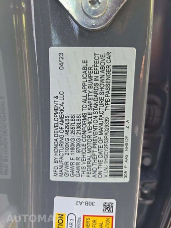 2023 Honda Accord Hybrid Sport - miniatura 2