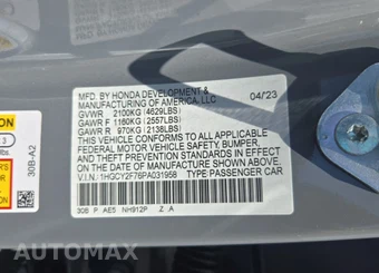 2023 Honda Accord Hybrid Sport-L w/o BSI - miniatura 14