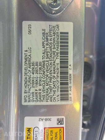 2023 Honda Accord Hybrid Sport-L w/o BSI - miniatura 5