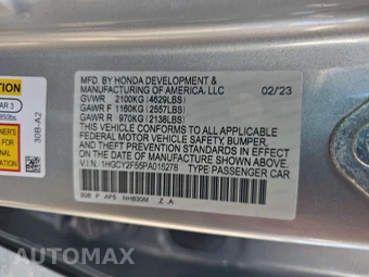 2023 Honda Accord Hybrid Sport w/o BSI - miniatura 14