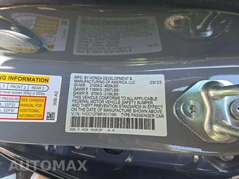 2023 Honda Accord Hybrid Touring w/o BSI - miniatura 5
