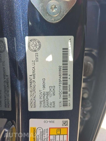 2023 Honda Accord Sedan EX - miniatura 2