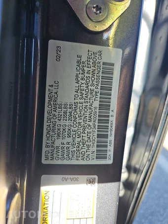 2023 Honda Accord Sedan EX - miniatura 15