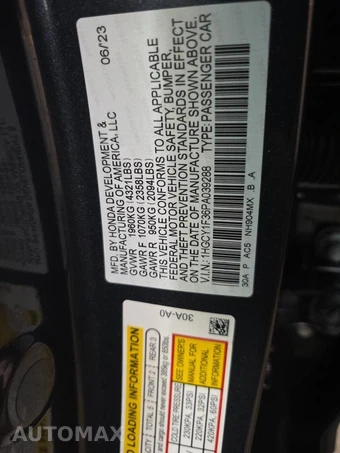 2023 Honda Accord Sedan EX - miniatura 11