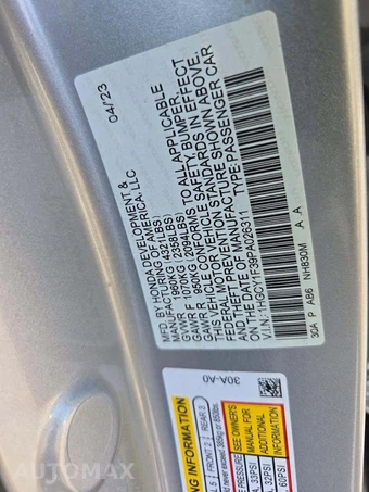 2023 Honda Accord Sedan EX - miniatura 5