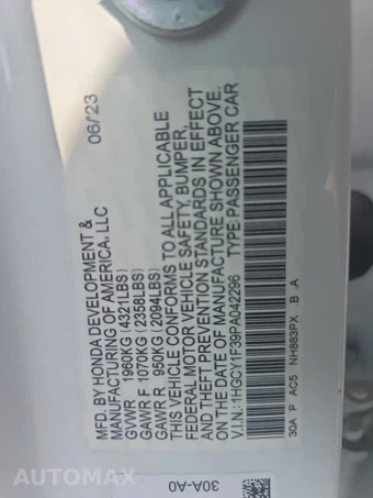 2023 Honda Accord Sedan EX - miniatura 18