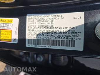 2023 Honda Accord Sedan EX - miniatura 14