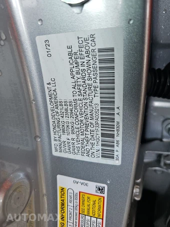 2023 Honda Accord Sedan EX w/o BSI - miniatura 14