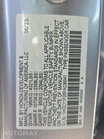 2023 Honda Accord Sedan LX - miniatura 17