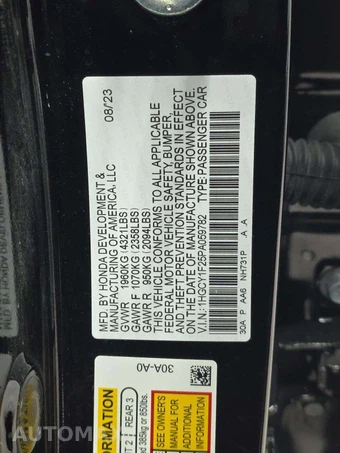 2023 Honda Accord Sedan LX - miniatura 5