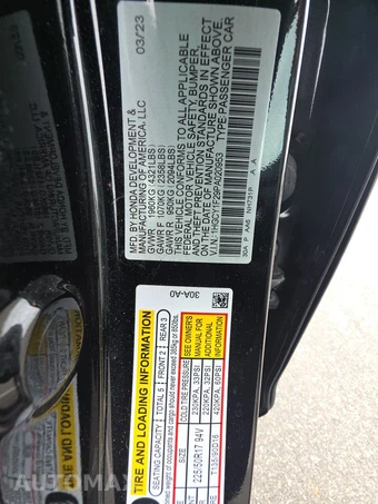 2023 Honda Accord Sedan LX - miniatura 14