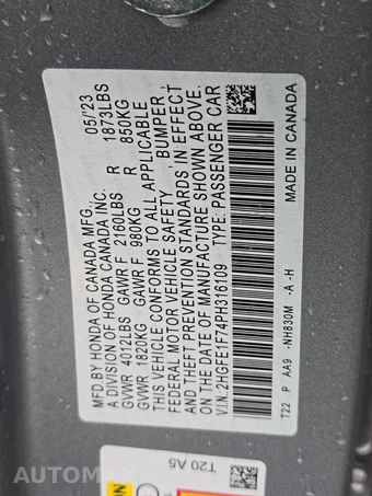 2023 Honda Civic Sedan EX - miniatura 21