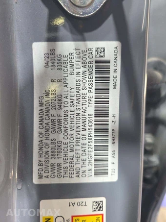 2023 Honda Civic Sedan Sport - miniatura 2