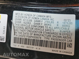 2023 Honda Civic Sedan Touring - miniatura 14