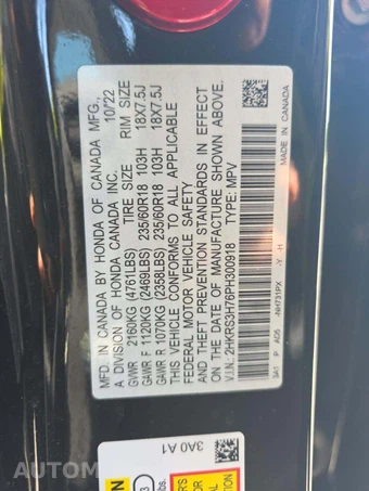 2023 Honda CR-V EX-L - miniatura 5