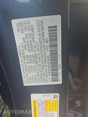 2023 Honda CR-V Hybrid Sport w/o BSI - miniatura 5