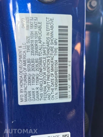 2023 Honda CR-V Hybrid Sport w/o BSI - miniatura 18