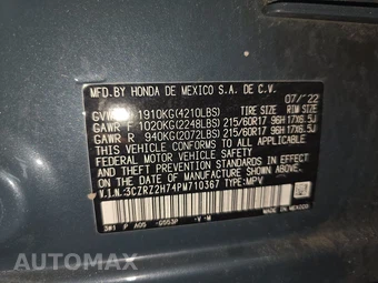 2023 Honda HR-V EX-L - miniatura 14