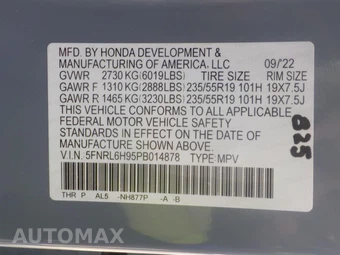 2023 Honda Odyssey Elite 118.1" WB - miniatura 7