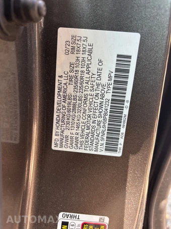 2023 Honda Odyssey EX 118.1" WB - miniatura 24