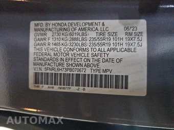 2023 Honda Odyssey Sport 118.1" WB - miniatura 5