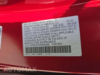2023 Honda Odyssey Sport 118.1" WB - miniatura 2