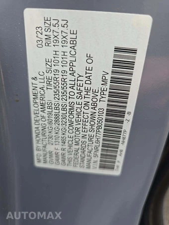 2023 Honda Odyssey Sport 118.1" WB - miniatura 2