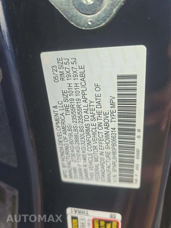 2023 Honda Odyssey Touring 118.1" WB - miniatura 5