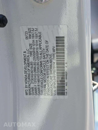 2023 Honda Odyssey Touring 118.1" WB - miniatura 5