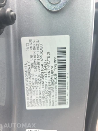 2023 Honda Odyssey Touring 118.1" WB - miniatura 12