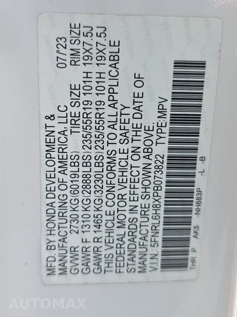 2023 Honda Odyssey Touring 118.1" WB - miniatura 15