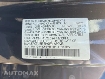 2023 Honda Pilot Elite - miniatura 15