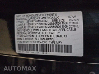 2023 Honda Pilot Elite - miniatura 5