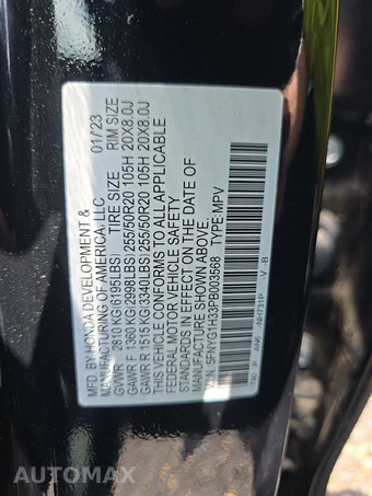 2023 Honda Pilot Sport - miniatura 14