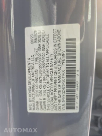 2023 Honda Pilot Touring - miniatura 16