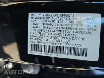 2023 Honda Ridgeline Sport Crew Cab Medium Bed - miniatura 14