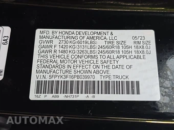 2023 Honda Ridgeline Sport Crew Cab Medium Bed - miniatura 14