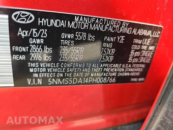2023 Hyundai Santa Fe Hybrid Limited - miniatura 14