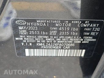 2023 Hyundai Sonata Hybrid Blue - miniatura 14
