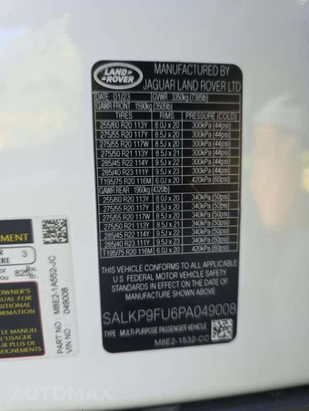 2023 Land Rover Range Rover SE – miniatura 5