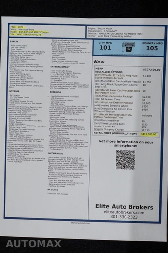2023 Mercedes-Benz EQS 450+ 4MATIC Hatchback - miniatura 48