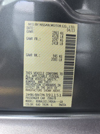 2023 Nissan Altima S – miniatura 14