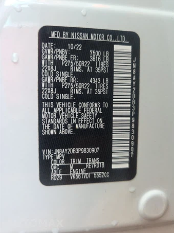 2023 Nissan Armada Platinum – miniatura 22