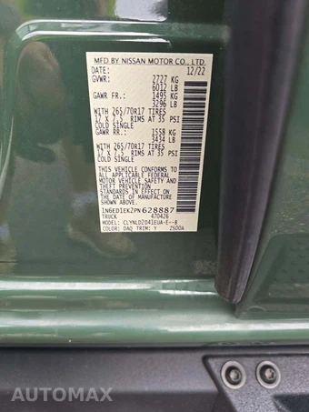 2023 Nissan Frontier PRO-4X Crew Cab Medium Bed – miniatura 5