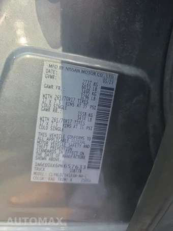 2023 Nissan Frontier PRO-4X Crew Cab Medium Bed – miniatura 15