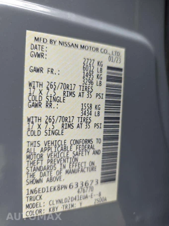 2023 Nissan Frontier PRO-4X Crew Cab Medium Bed – miniatura 5