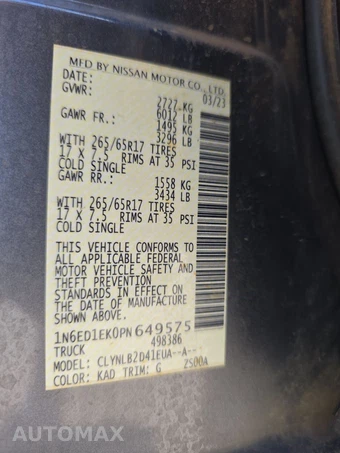 2023 Nissan Frontier SV Crew Cab Medium Bed – miniatura 15