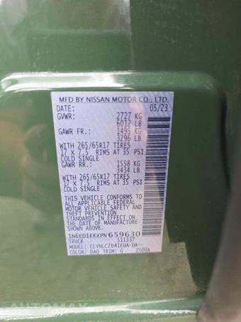 2023 Nissan Frontier SV Crew Cab Medium Bed – miniatura 2